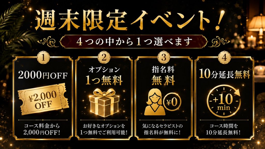 🎉週末限定イベント開催します🎉
